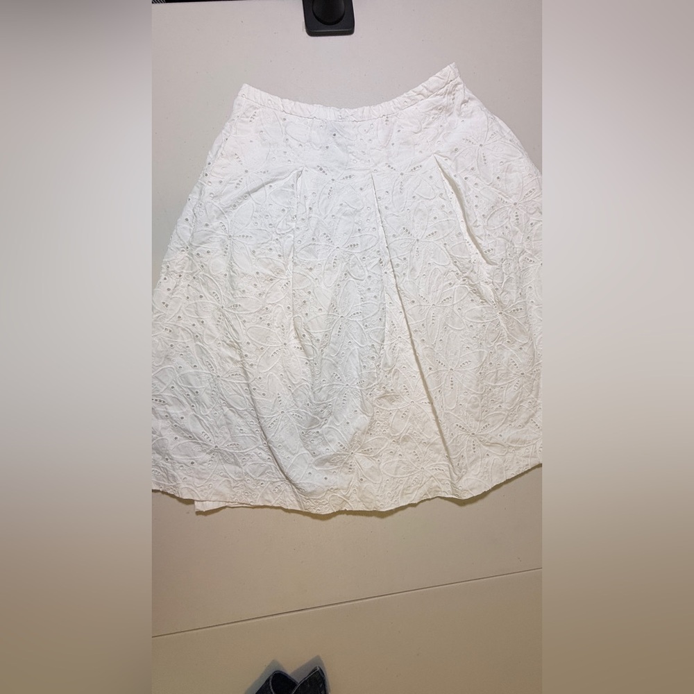 Talbots Elegant White Skirt